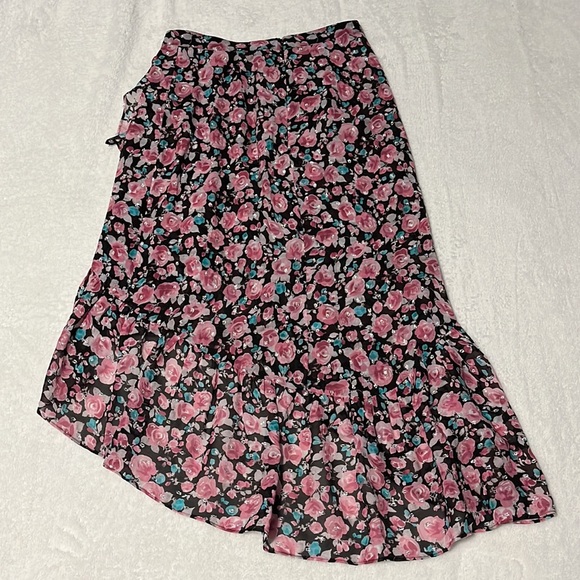 NWOT The Kooples Paris size 1 floral asymmetrical Candy Flower skirt - Picture 10 of 10